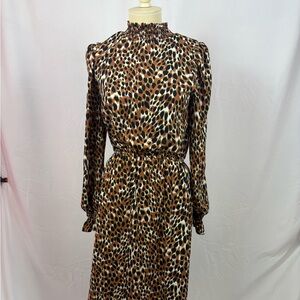 THML cheetah print maxi dress Size Small.